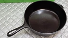 Unmarked pre 1960's Wagner Cast Iron 10 1/2 INCH  no. 8 CHICKEN FRYER - RESTORED