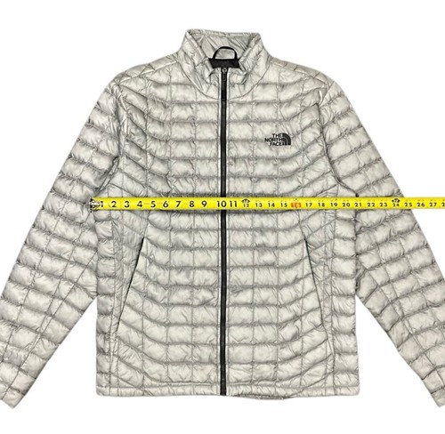 The North Face Giacca Uomo Medium Puffer Grigio Full Zip Leggera Thermoball - Foto 7 di 8