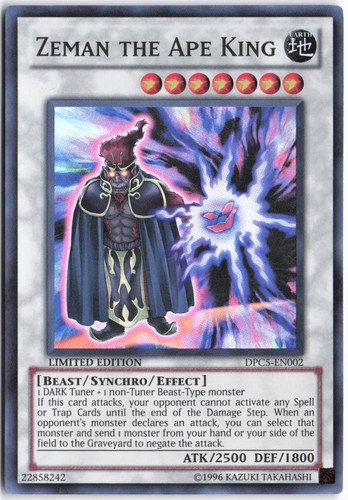 Zeman the Ape King DPC5-EN002 YuGiOh Duelist Pack Collection Tin 2011 card