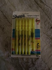 Sharpie Narrow Chisel Highlighter Yellow 12 Pack Model 2158282