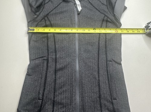 Chaqueta Lululemon Práctica Diaria Mujer Talla 6 Negra Gris Yoga Cremallera Completa - Imagen 4 de 7