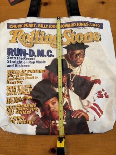 Vintage NWT RUN-D.M.C. Rolling Stone Magazine Cover Tote / Bag - Picture 19 of 20