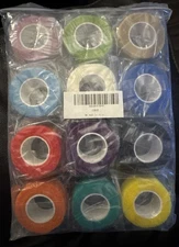 KT Tape (Kinesiology Tape) Multi Color 1”X 5 Yards