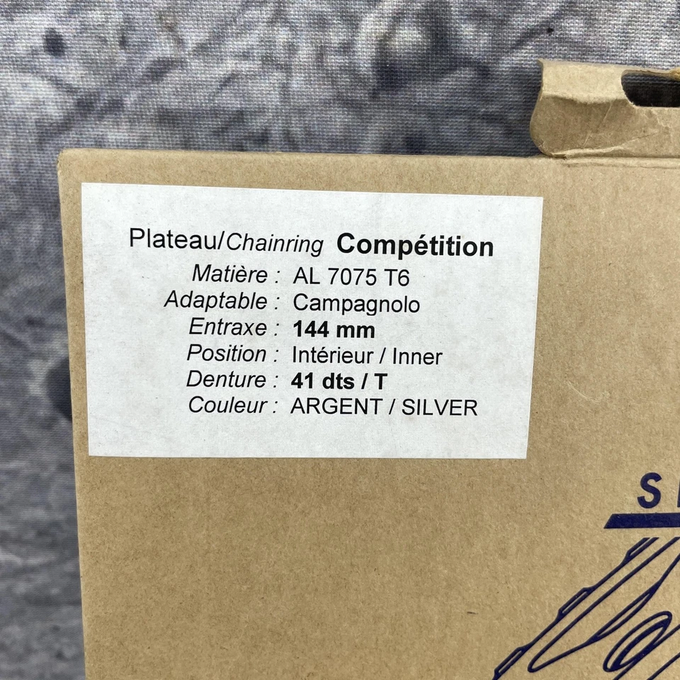 Corrente TA Specialites 41T 144 BCD interna 7075-T6 NOS França compatível com Campagnolo - Imagem 4 de 4