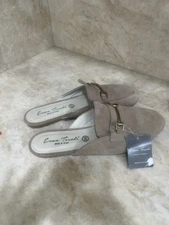 Enzo Tesori Buff Suede Mule 9 Made In Italy NWT