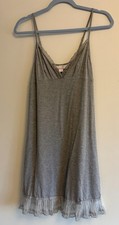 Victoria  s Secret Angels Y2K Babydoll Slip Dress Nightgown in Heather Gray Sz. M
