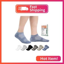 Bulinlulu Diabetic Socks for Men Women,6 Pairs Low Cut Non Binding Diabetic Sock