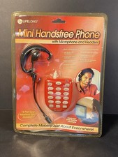 Lifelong Mini Telephone LTP-100 Hands Free Corded Telephone Phone Head Headset