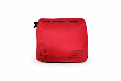 Porsche Verbandstasche Erste Hilfe Kit DIN13164 StVZO Rot 9P1.860.258 bis 03/26 - Bild 1 von 2