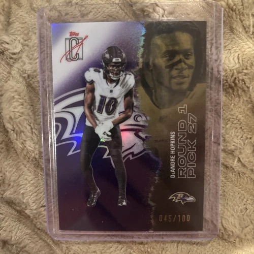 2025 Topps Signature Class DeAndre Hopkins Purple Chrome /100  Ravens RL