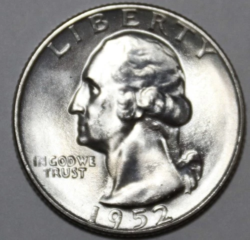 1952-S Washington Quarter - Gem BU - #9149D