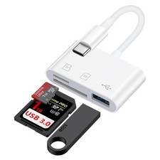 USB C SD Card Reader for Samsung Galaxy S25 S24 FE Ultra S23 S22 S21,High Speed