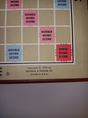 Vintage Scrabble Crossword Boardc Game Selchow & Righter Red Box 1976 Complete - Picture 6 of 12