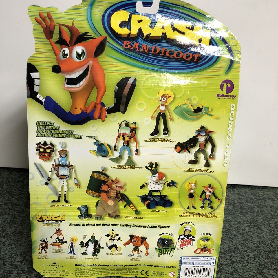 Wave Rider Crash 1999 Resaurus Crash Bandicoot Wave Rider Coco Figure Naughty Dog | eBay