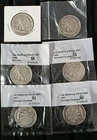 Lot (6) Walking Liberty Half Dollar 90% Silver Coins - 1941 1942 1943 1944 1945
