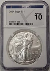 2024 American Silver Eagle NGC MS70 NGCX 10 - A61