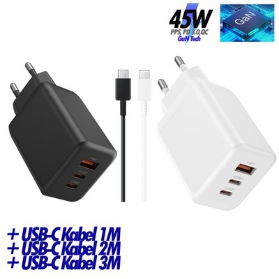 Für Samsung Galaxy A17, A17 4G 45W Superschnellladegerät 5A USB-C Ladekabel