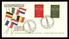 Mayfairstamps Netherlands FDC 1959 Europa Flags First Day Cover aaw_93979