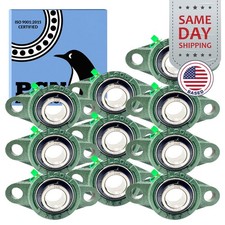 (10) UCFL205-16 Solid Base Pillow Block Flange Mounted Bearing 1" Bore 2 Bolt