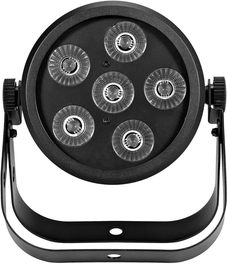Eurolite LED Silent Par 6 QCL Floor sw Uplighting Licht Spot RGB WW Schwarz