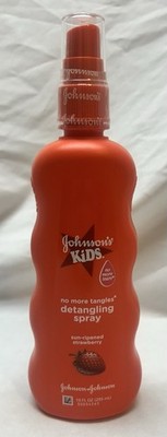 Johnson's Kids NO MORE TANGLES Detangling Spray Sun Ripened Strawberry 10 Fl Oz