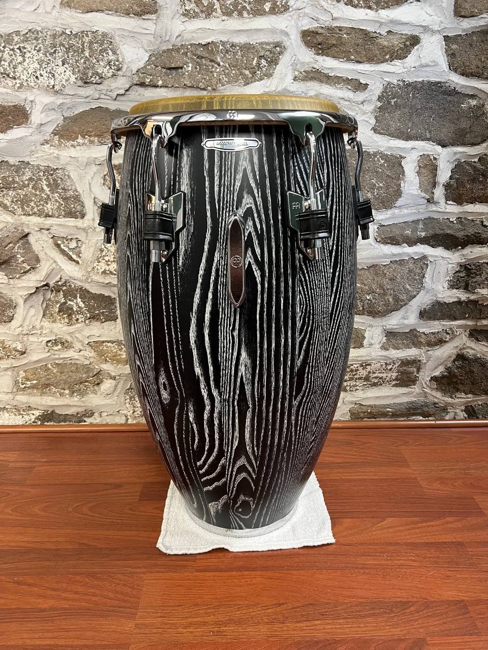 MEINL Woodcraft Series 12-1/2" Tumba Conga Percussion Vintage Black WCO1212VBK-M