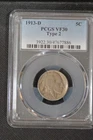 1913-D Type Two  VF 30  PCGS Certified Buffalo Nickel