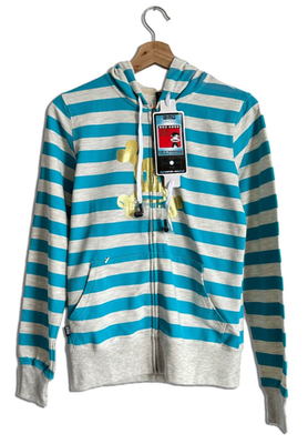 邦楽 Deux poupees Extra Edition Scurvy Gold Foil Zip Hoodie with Built-in Headphones by Paul Frank