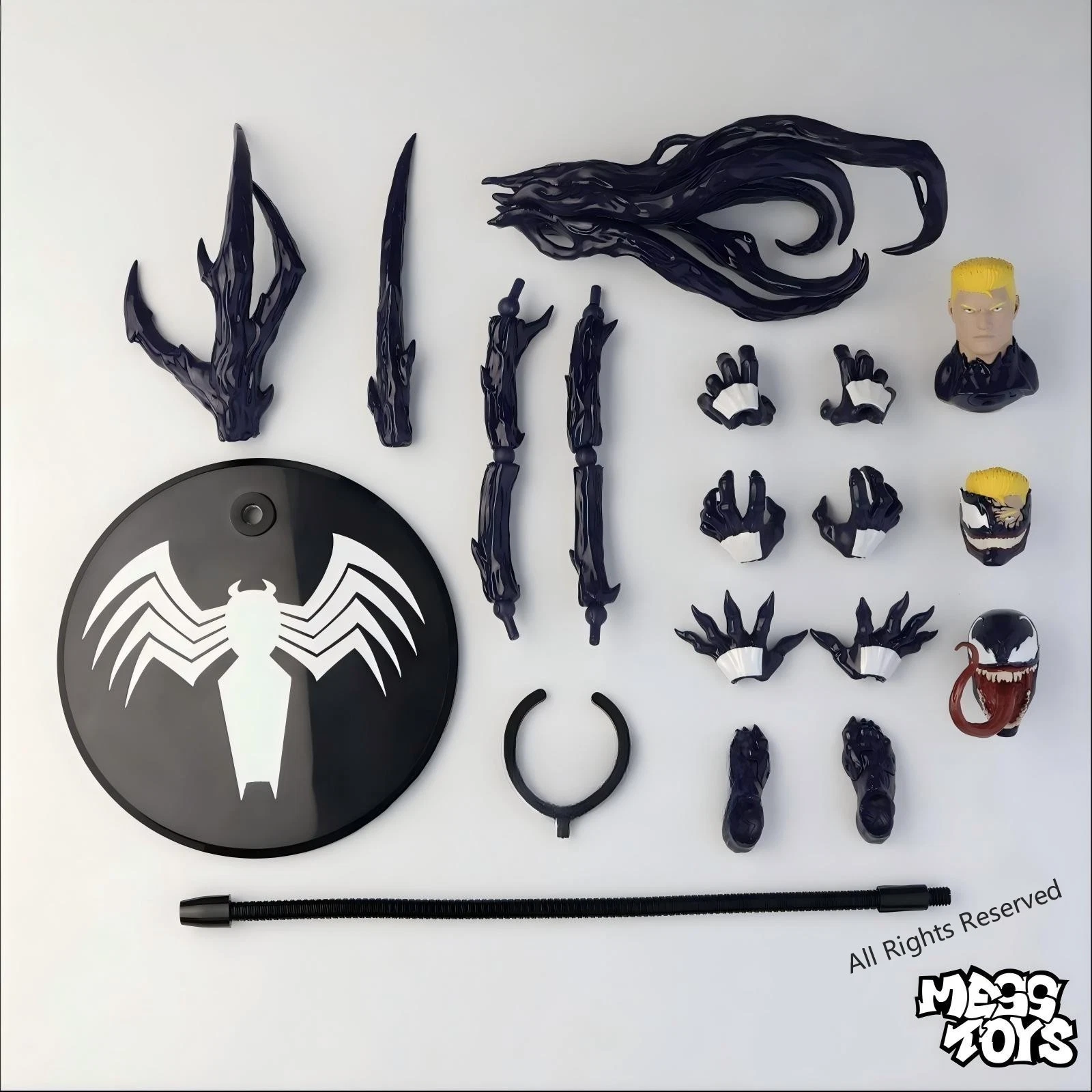 MESS TOYS Venom 1/12 Action Figure Lethal Neighbour Symbiote Collectible - product detail image 12