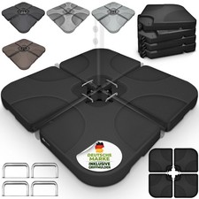 tillvex  Sonnenschirmständer 60L / 80kg Schi...