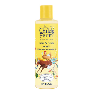 Childs Farm, Kids Hair & Body Wash Watermelon & Organic Pineapple, 8.4 Fl Oz