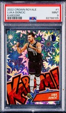 2022 Luka Doncic Panini Crown Royale Kaboom Holo Vertical Psa 9 #1 Kaboom! Sp