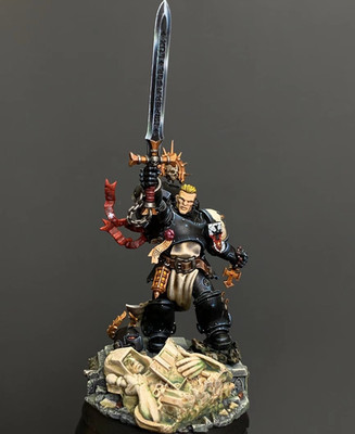 Emperor'S Champion Warhammer 40K Space Marines Black Templar Pro Painted Presale