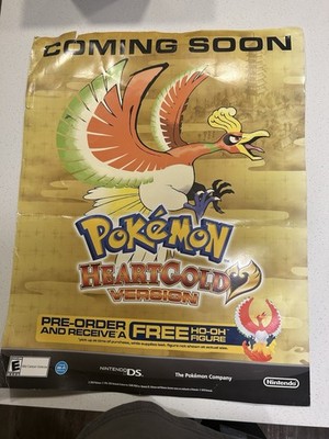 Pokemon HeartGold Coming Soon Poster Nintendo DS Pokémon 22 x 28 inches 2010