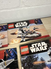 Lego Star Wars vintage Instruction Manuals only Lot 7667 7668 7660 7657 7656