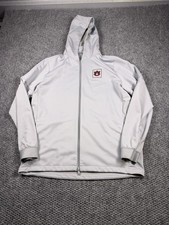 Auburn Tigers Jacket Mens Large Gray NCAA Football Under Armour Full Zip Hoodie