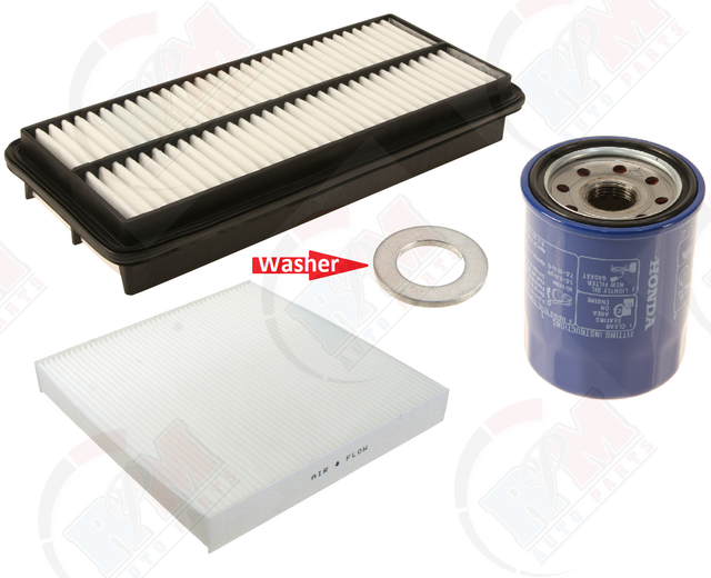 Oil Filter PLMA02 + Air Filter & Cabin Filter for Acura TL 3.2L8 RL
