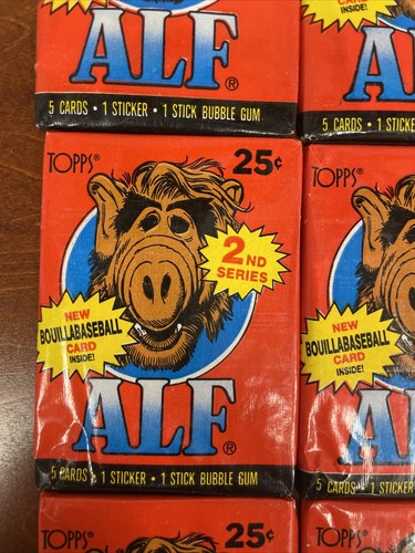 1987 Topps Alf Series 2.(15) Unopened Sealed Wax Packs From Wax Box, 5 Cards - Picture 4 of 8