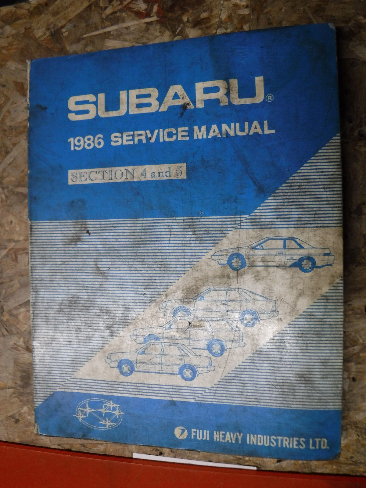 1986 SUBARU ALL MODELS ORIGINAL FACTORY SERVICE MANUAL CHASSIS BODY SEC 4 & 5