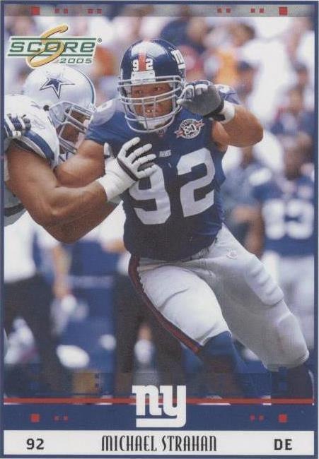 2005 Score Michael Strahan #188