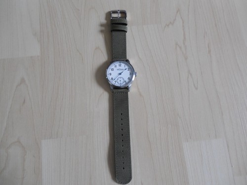 Migma Sailor Marineuhr Herren Aufziehuhr Ziffernblatt weiss 43mm - Bild 2 von 5