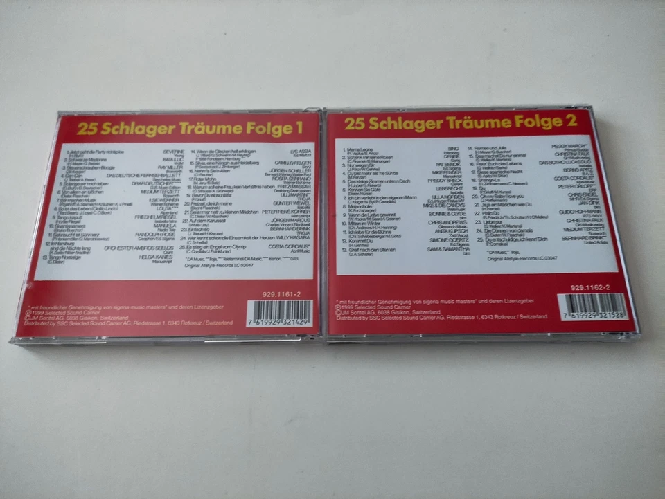 Schlagerträume - 2 CD Set - Drafi Deutscher Jürgen Marcus Costa Cordalis u.v.a. - Bild 4 von 4
