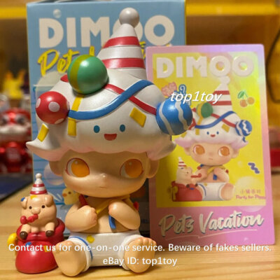 POP MART x DIMOO Pets Vacation Series Party For Piggy Mini Figure