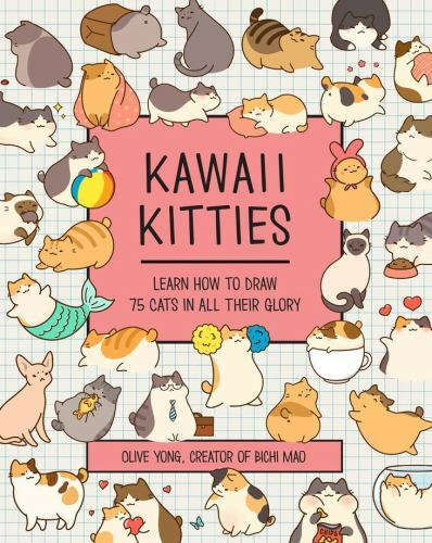 Learn to draw 75 adorable kawaii cats with step-by-step instructions in Volume 6