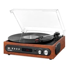 Victrola 3-in-1 Bluetooth Record Player - Mahogany