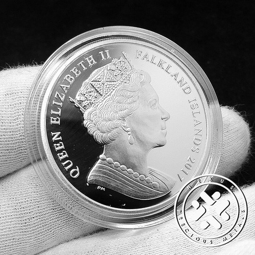 2017 1 CROWN NGC PF69 ULTRA CAMEO KING GEORGE VI SILVER COIN HOUSE OF WINDSOR - Foto 2 di 10
