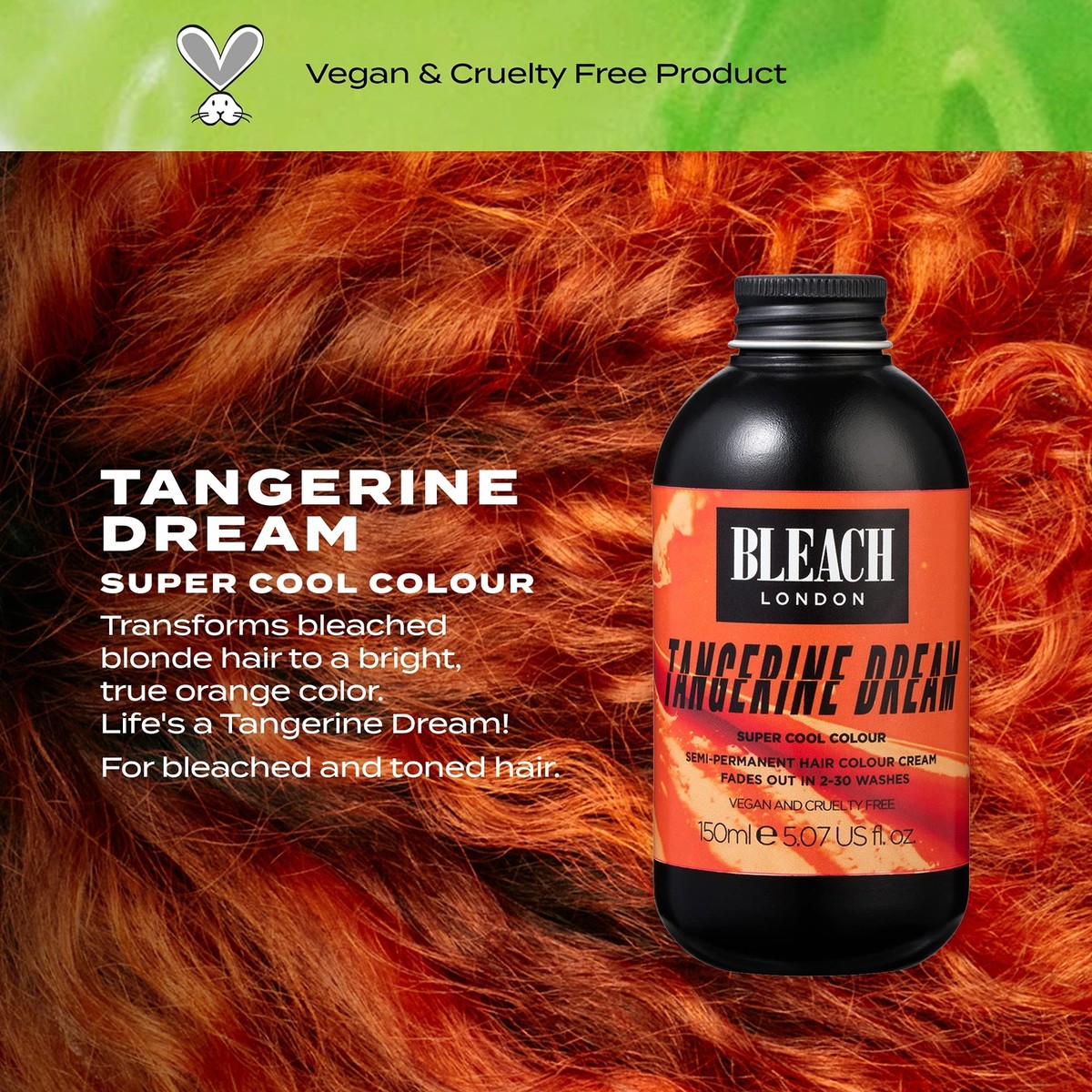 BLEACH LONDON Tangerine Dream Super Cool Color - Semi