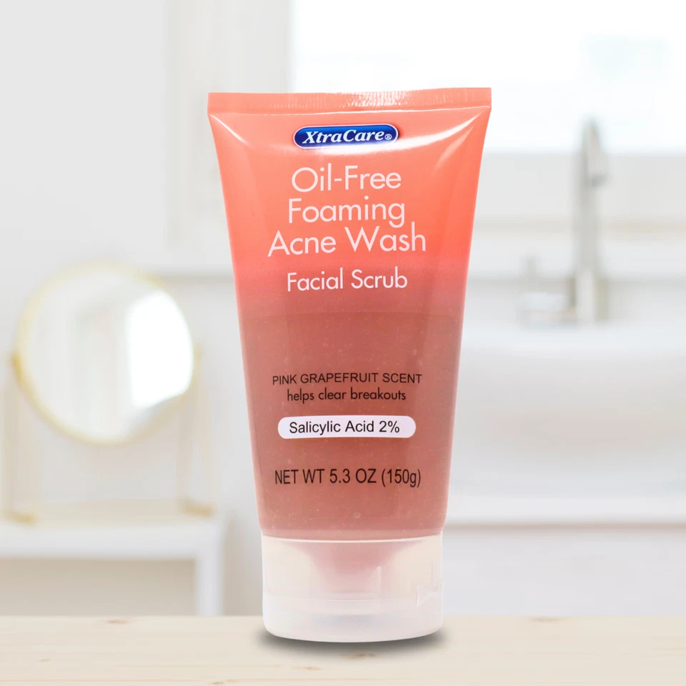 XtraCare Oil-Free Foaming Acne Wash, Facial Scrub, 5.3 fl oz – Salicylic Acid 2% - Image 3 of 4
