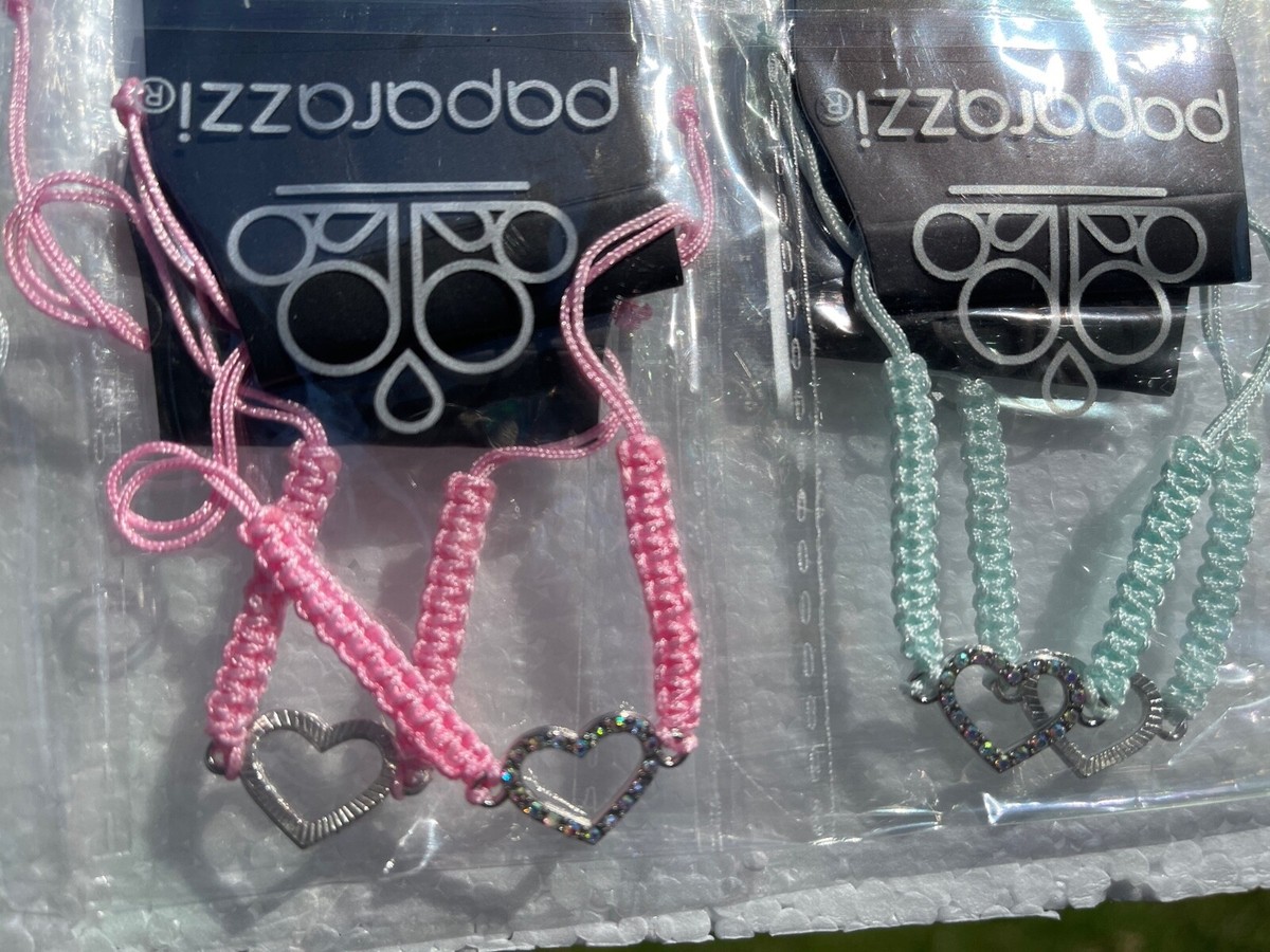 Girl's Starlet Shimmer Multi Color Heart Silver Bead Valentine 175XX Set of 5 Bracelets Girl's Starlet Shimmer Multi Color Heart Silver Bead Valentine 175XX Set of 5 Bracelets