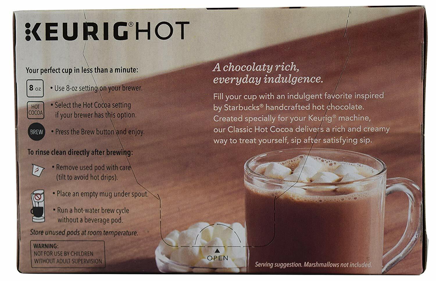 Starbucks Classic Hot Cocoa K-Cup Pods 